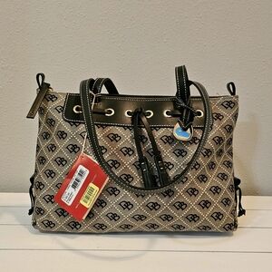 NWT Vintage Dooney & Bourke Signature Anniversary Large Tassel Shoulder bag